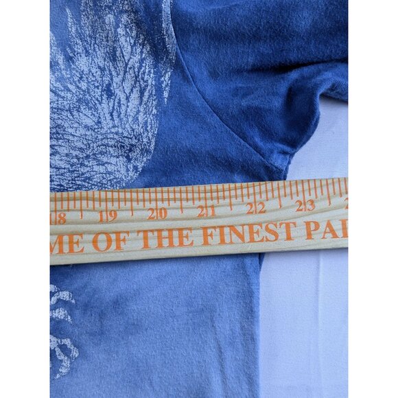 Levis T-Shirt Mens Large Blue Tie-Dye Graphic With Eagle Design 100% Cotton - Picture 4 of 9